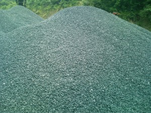 Diabase stone crushing production